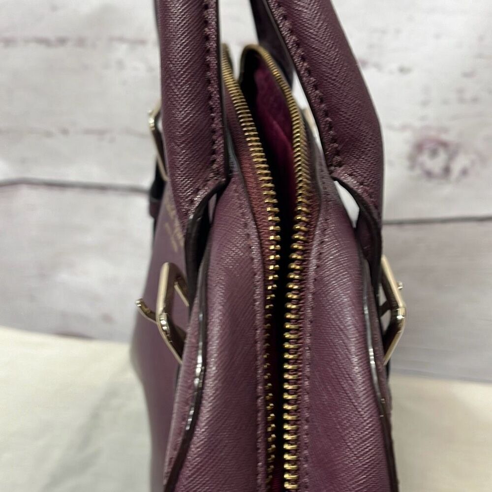 Kate Spade New York Satchel Crossbody Shoulder Bag Purse Plum - Picture 3 of 8